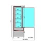 CHAMBRE FROIDE MURALE JAMIE 3 PORTES 1.9 COMBISTEEL