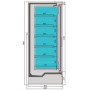 CHAMBRE FROIDE MURALE MIKE 1.9 COMBISTEEL