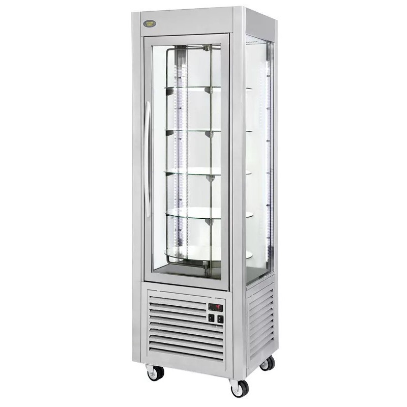 Vitrine réfrigérée ventilée pour chocolat - plateaux tournants ROLLER GRILL