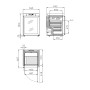 Mini armoire réfrigérée positive +2/+12°C - 77L GRAM