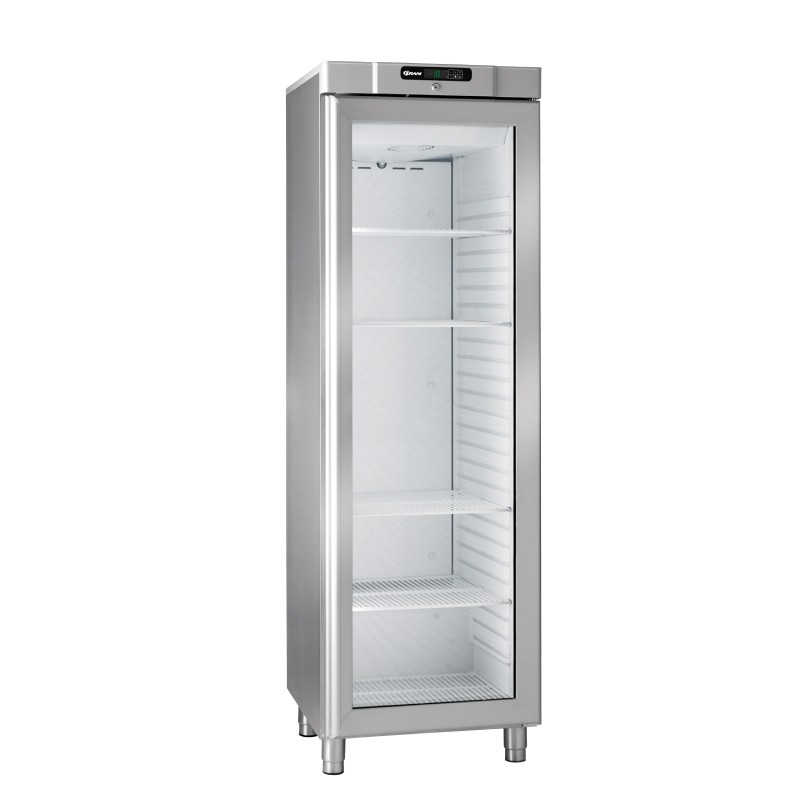 Armoire de congélation inox -25/-5°C - 266L Porte vitrée GRAM