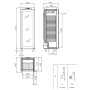 Armoire réfrigérée blanche +2/+12°C - 266L GRAM