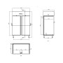 Armoire réfrigérée +0/+10°C - 797L 2 Portes GRAM