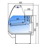 Vitrine Horizontale 800 CORECO