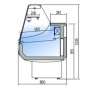 Vitrine Modulaire serie 8 verre droit 4 portes CORECO