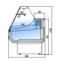 Vitrine Modulaire verre droit Evaporateur Ventile CORECO
