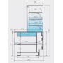 Vitrine patisserie LYON VIENNOISERIE 1.25m INFRICO