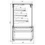 Vitrine réfrigérée Nero 1,4 m COMBISTEEL