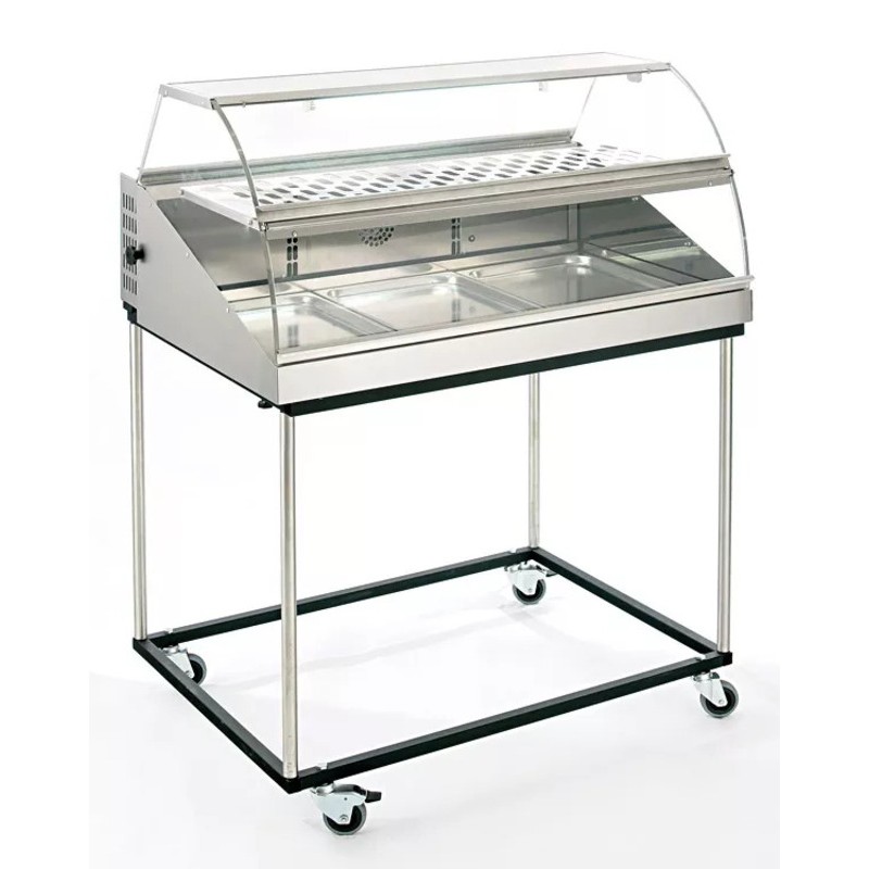 Vitrine de marché réfrigérée et ventilée 3 GN 1/1 ROLLER GRILL