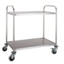 Chariot de service standards 2 étagères COMBISTEEL