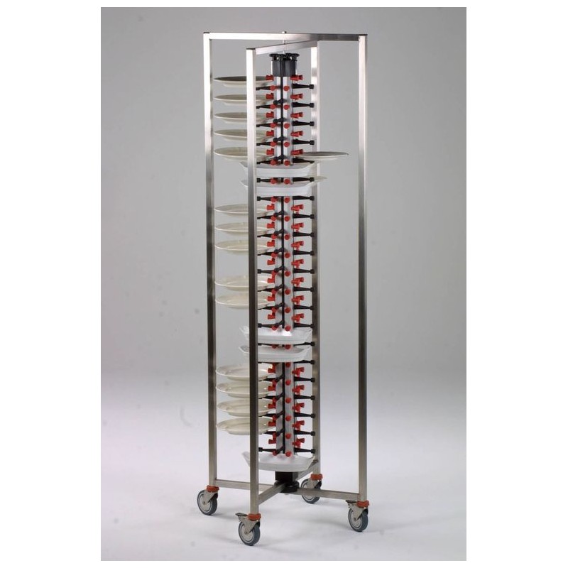 CHARIOT PORTE-ASSIETTES-DRESSÉES TROLLEY ESCAMOTABLE 60 COMBISTEEL