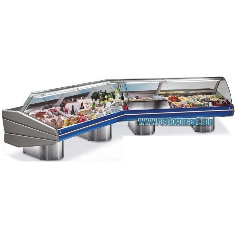 Vitrine d'angle ouvert 90°