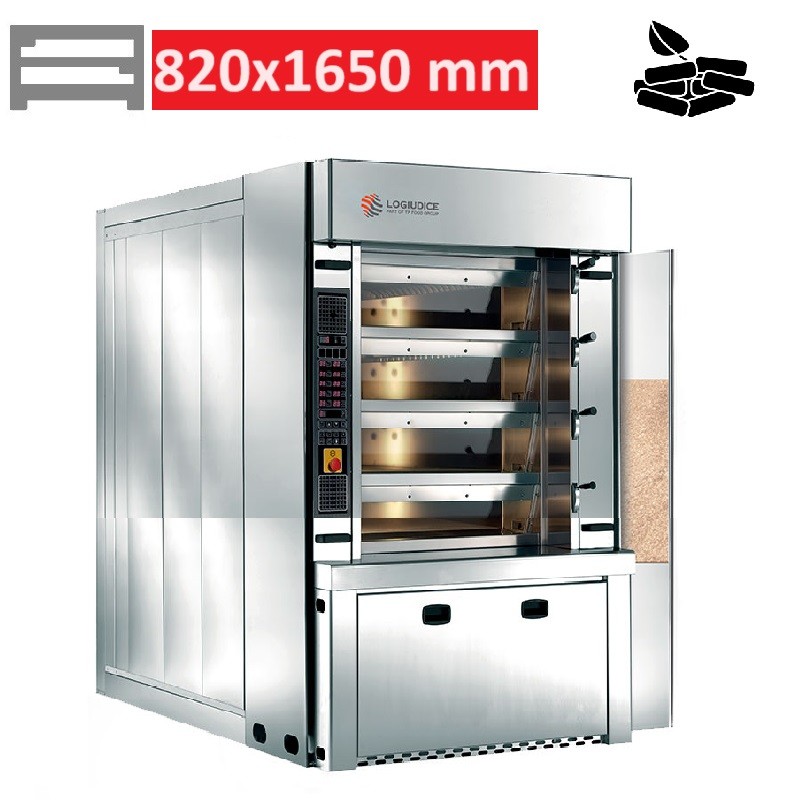 Four à sole à tube annulaire maçonné 4 chambres 820x1650 MINISTAR PELLET LOGIUDICE FORNI