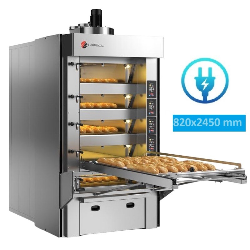 Four a sole électrique 5 étages de 82 - L 82 x P 245 LOGIUDICE FORNI