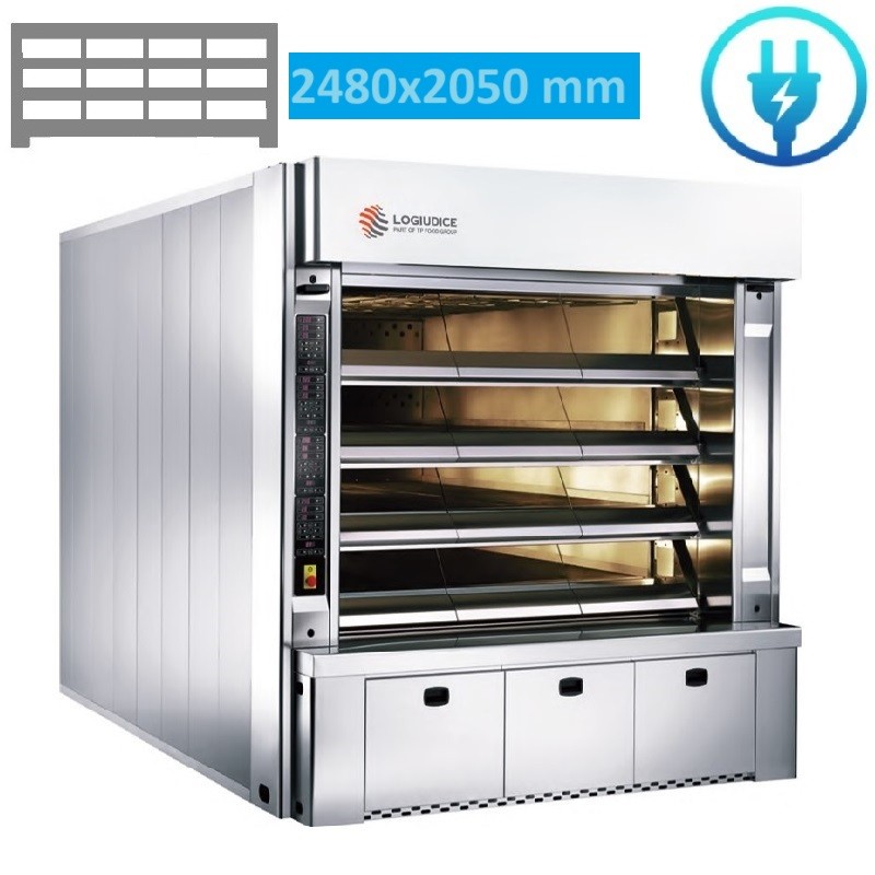 Four a sole électrique 12 Bouches de 62 - L 248 x P 205 LOGIUDICE FORNI