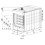 Four a sole électrique 8 Bouches de 62 - L 124 x P 205 LOGIUDICE FORNI