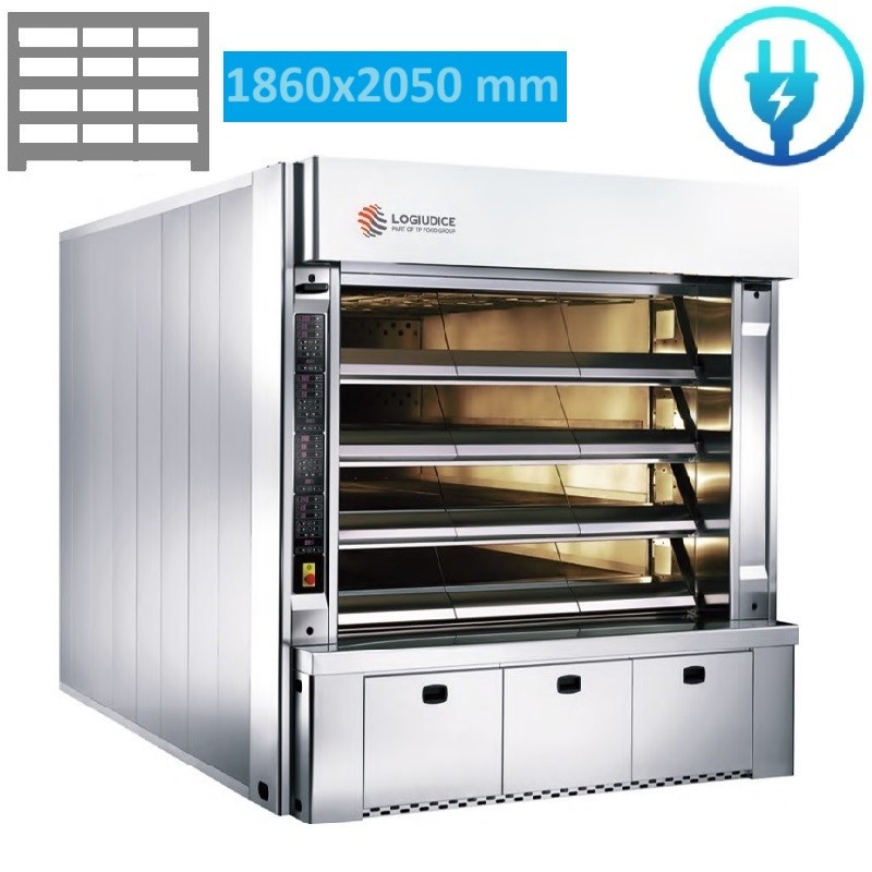 Four a sole électrique 12 Bouches de 62 - L 186 x P 205 LOGIUDICE FORNI