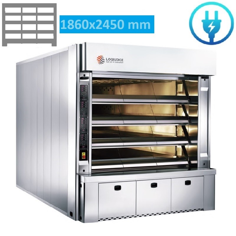 Four a sole électrique 12 Bouches de 62 - L 186 x P 245 LOGIUDICE FORNI