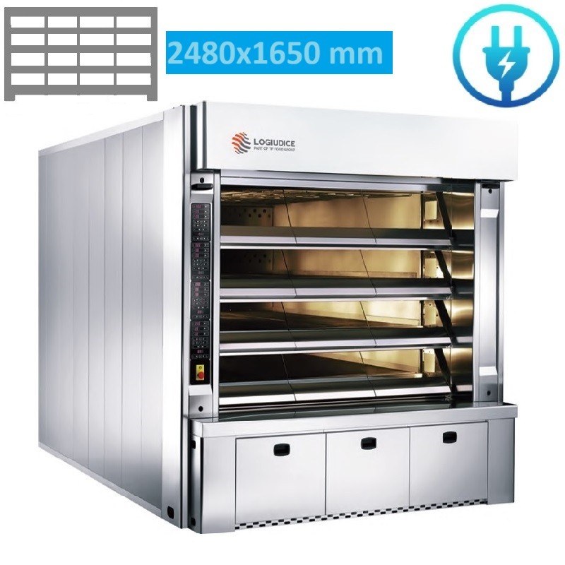 Four a sole électrique 16 Bouches de 62 - L 248 x P 165 LOGIUDICE FORNI