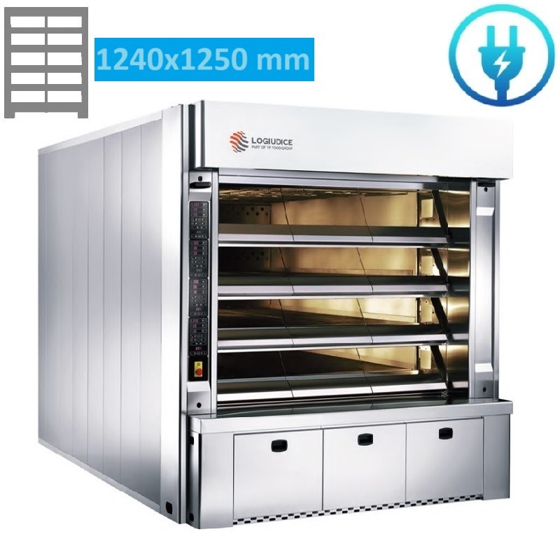 Four a sole électrique 10 Bouches de 62 - L 124 x P 125 LOGIUDICE FORNI