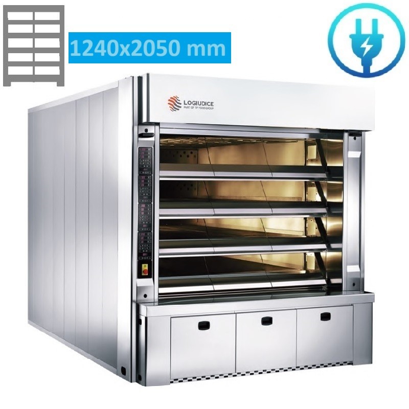 Four a sole électrique 10 Bouches de 62 - L 124 x P 205 LOGIUDICE FORNI