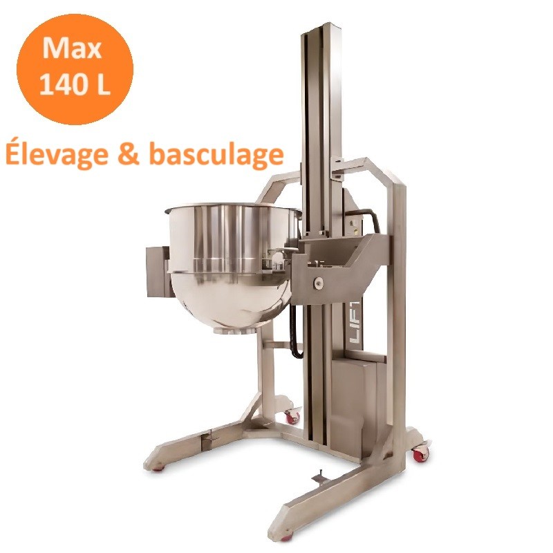 Élévateur Basculeur de cuve MAX 140L Sinmag Europe