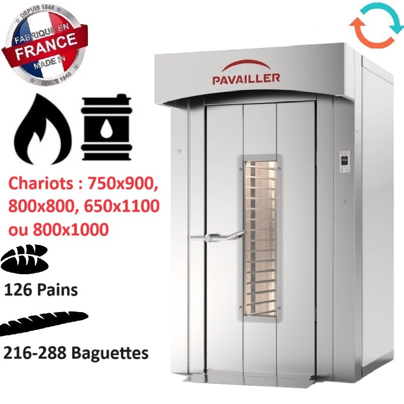 Four Rotatif Gaz ou Fioul 800x800 ou 800x1000 FM3 PAVAILLER
