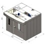 Four rotatif Double Chariot 800x1200 Gaz/Fioul Zucchelli