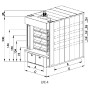 Four a sole électrique 8 Bouches de 76 - L 152 x P 205 LOGIUDICE FORNI