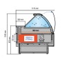 Vitrine Chauffante MR9.5 VCC_W -375 Tecnodom