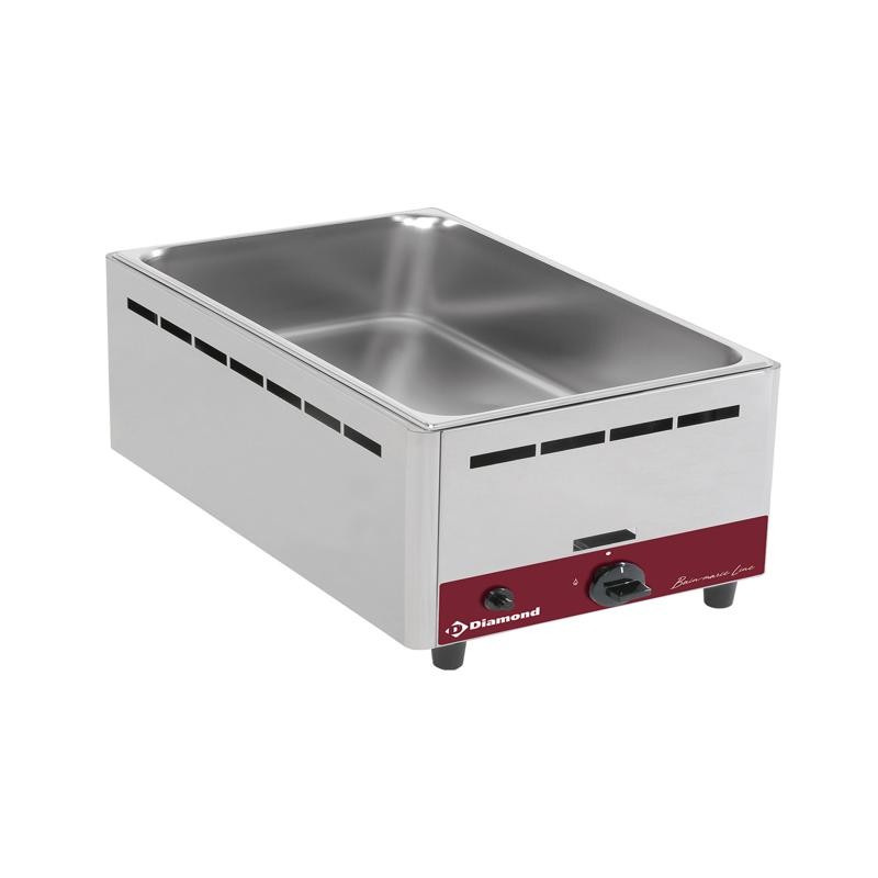 Bain marie gaz, de table GN 1/1-150mm DIAMOND