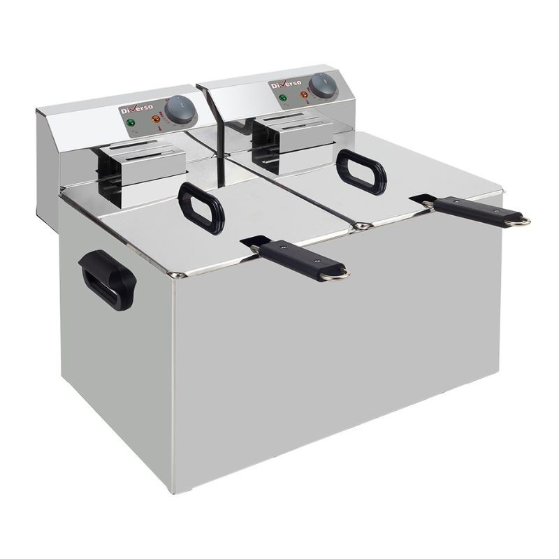 Friteuse de table electrique 2x 7 litres DIVERSO