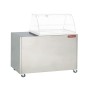 Vitrine bain-marie sur meuble inox DIAMOND