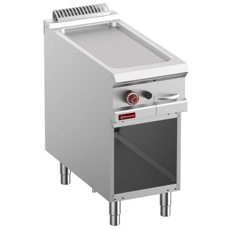 Plaque de cuisson rainurée gaz module 1/2 DIAMOND