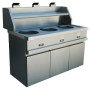 Friteuse gaz 3 cuves rondes 3 BERTRAND