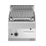 Grill pierre de lave 1/2 module grille en fonte DIVERSO