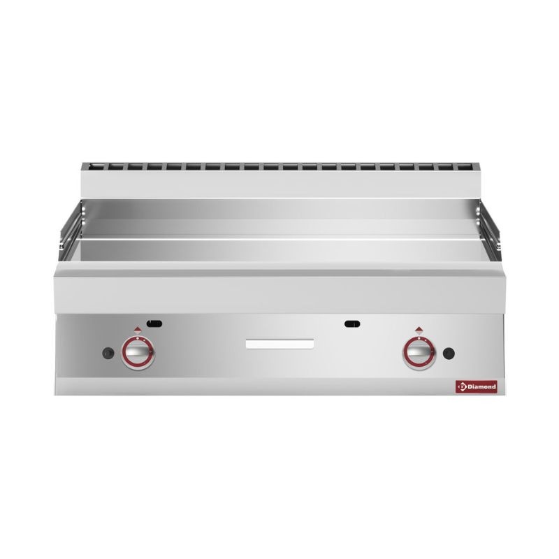 Plaque de cuisson gaz surface lisse, chromé DIAMOND