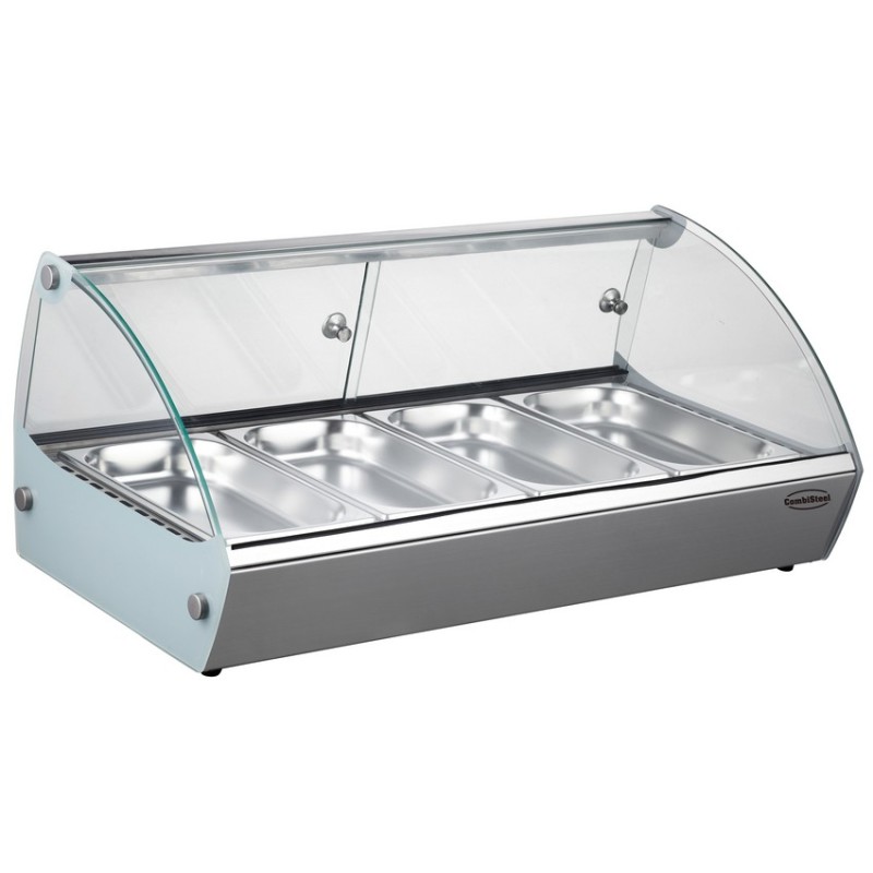 Vitrine chauffante 4 bacs GN 1/3 COMBISTEEL