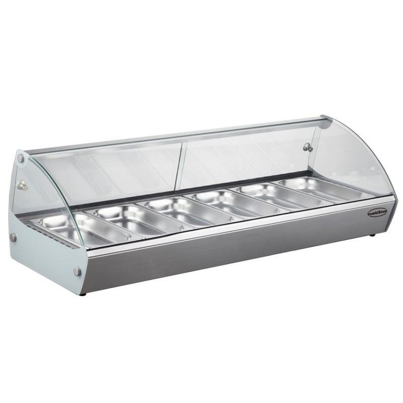 Vitrine chauffante 6 bacs GN 1/3 COMBISTEEL