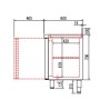 Meuble 600 positif 4 portes vitrées CORECO