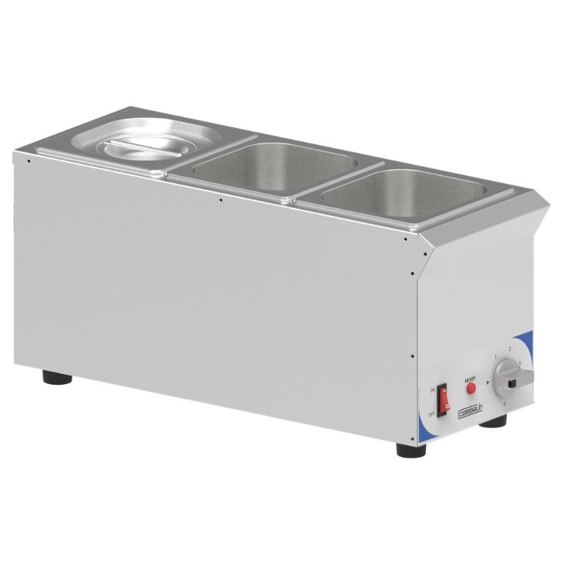 Bain-marie à sauce 3 x GN 1/6 compact CASSELIN