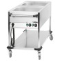 Chariot bain-marie à eau 2 x GN 1/1 CASSELIN