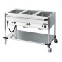 Chariot bain-marie à eau 3 x GN 1/1 CASSELIN