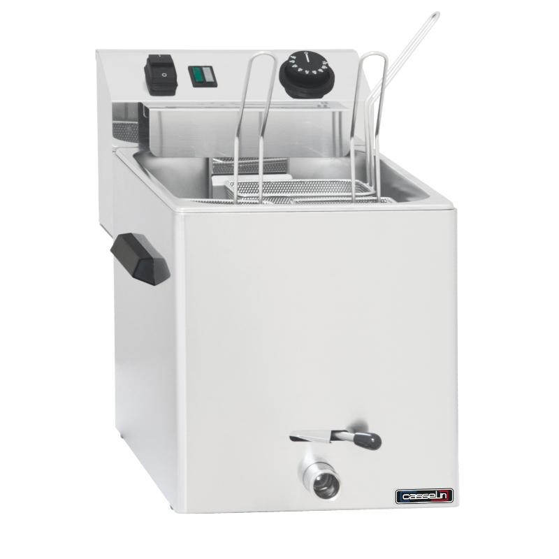 Cuiseur à pâtes électrique avec vanne de vidange - 3 paniers CASSELIN