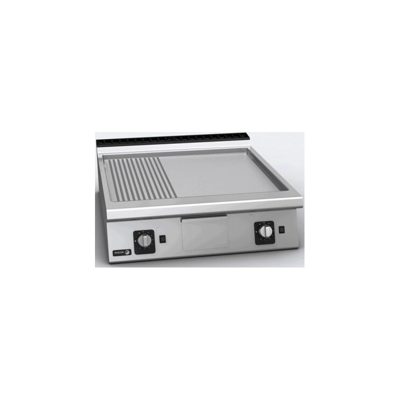 Plaque gaz lisse/Surface chromee Fagor