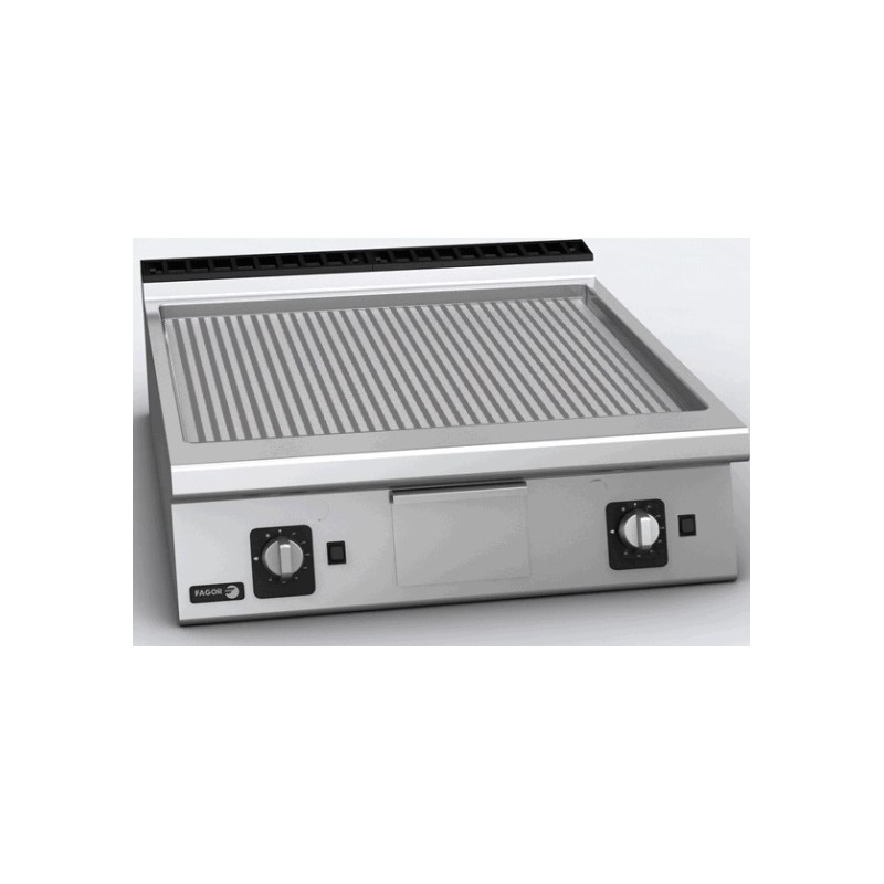 Plaque gaz rainuree/Surface chromee Fagor