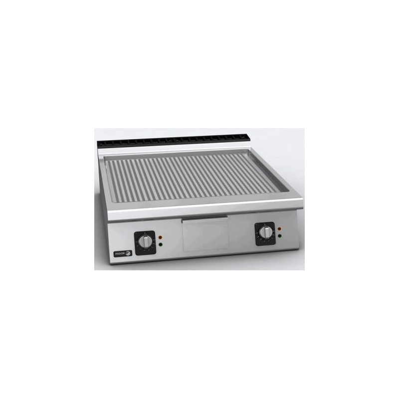 Plaque electrique rainuree/Surface chromee Fagor