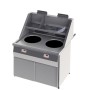 Friteuse gaz 2 cuves rondes 2x15L SOFINOR