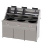 Friteuse gaz 3 cuves rondes 3x15L SOFINOR