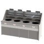 Friteuse gaz 4 cuves rondes 4x15L SOFINOR